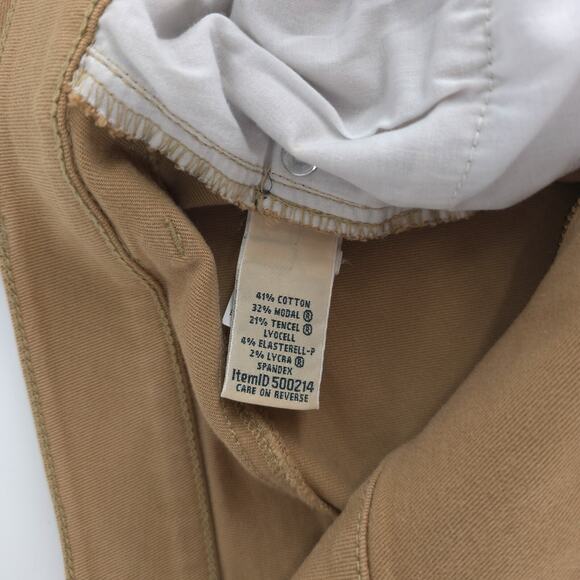 LL Bean Vintage Classic Fit High Rise Camel Comfort Soft Luxe Denim Straight 10R - Picture 12 of 16